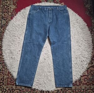 Mens Vintage Wrangler Jeans Blue Denim Classic Size 44 X 32 Western Country Cowb